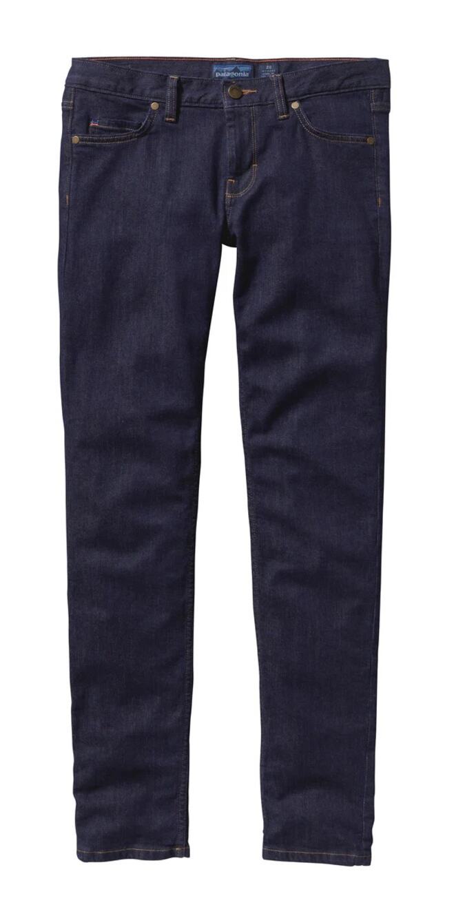 Patagonia Slim Straight Jeans Mid Rise Button Pocket Dark Wash Denim Blue 27
